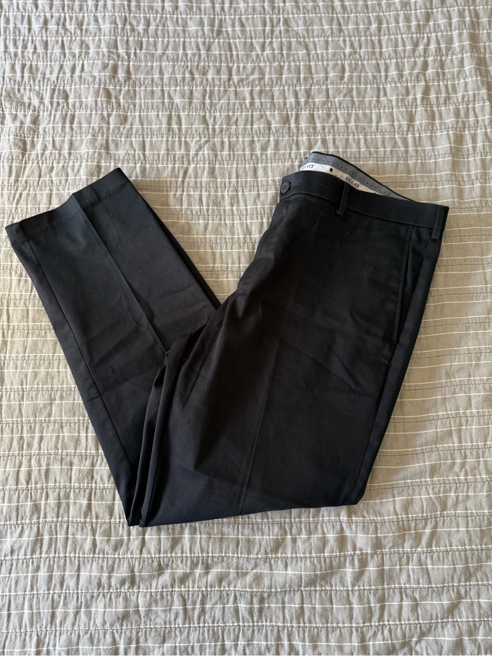 Haggar Black Dress Pants - Tailored Straight Leg
